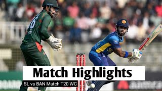 Bangladesh vs Sri Lanka ICC T20 World Cup 2024 Match Highlights | BAN vs SL Highlights
