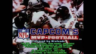 Capcom's MVP Football Intro (SNES) - Sony BVM-D32 (Reference CRT Monitor)