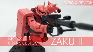 HGUC MS-06S Zaku II (Char's Custom) Revive Review