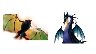 Rothbart Great Animal vs Maleficent Dragon