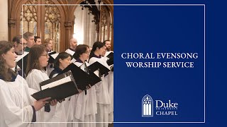 Choral Evensong Worship Service - 1/26/25