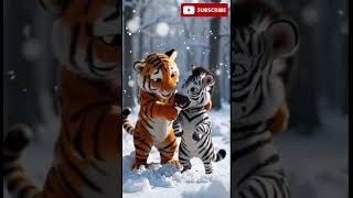 Adorable Baby Tiger Moments! #tiger #animals #wildlife #cute #zoo #youtube #shorts #viralvideo #31