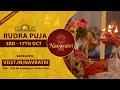 Navratri Day 12 - Rudra Puja With Gurudev | 14 Oct 2024 | Live From VDS Bangalore Ashram