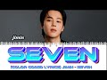 Jimin - 'Seven' by jungkook | AI (Color Coded Lyrics) AI Cover