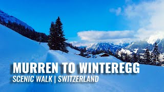 Walking in Switzerland Mountains 4K | Mürren to Winteregg