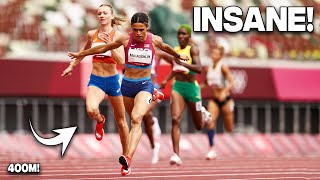 Something INSANE Just Happened In The Female's 400 Meters! Sydney McLaughlin