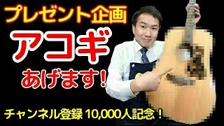 【アコギ・プレゼント企画】チャンネル登録者1万人記念＆オットリーヤギター6周年+新入荷アコギ5選！（名古屋アコギ専門店 オットリーヤギター完全予約制）