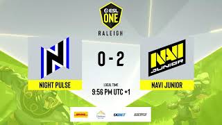 Night Pulse vs. NAVI Junior - ESL One Raleigh 2025 WEU Closed Qualifiers