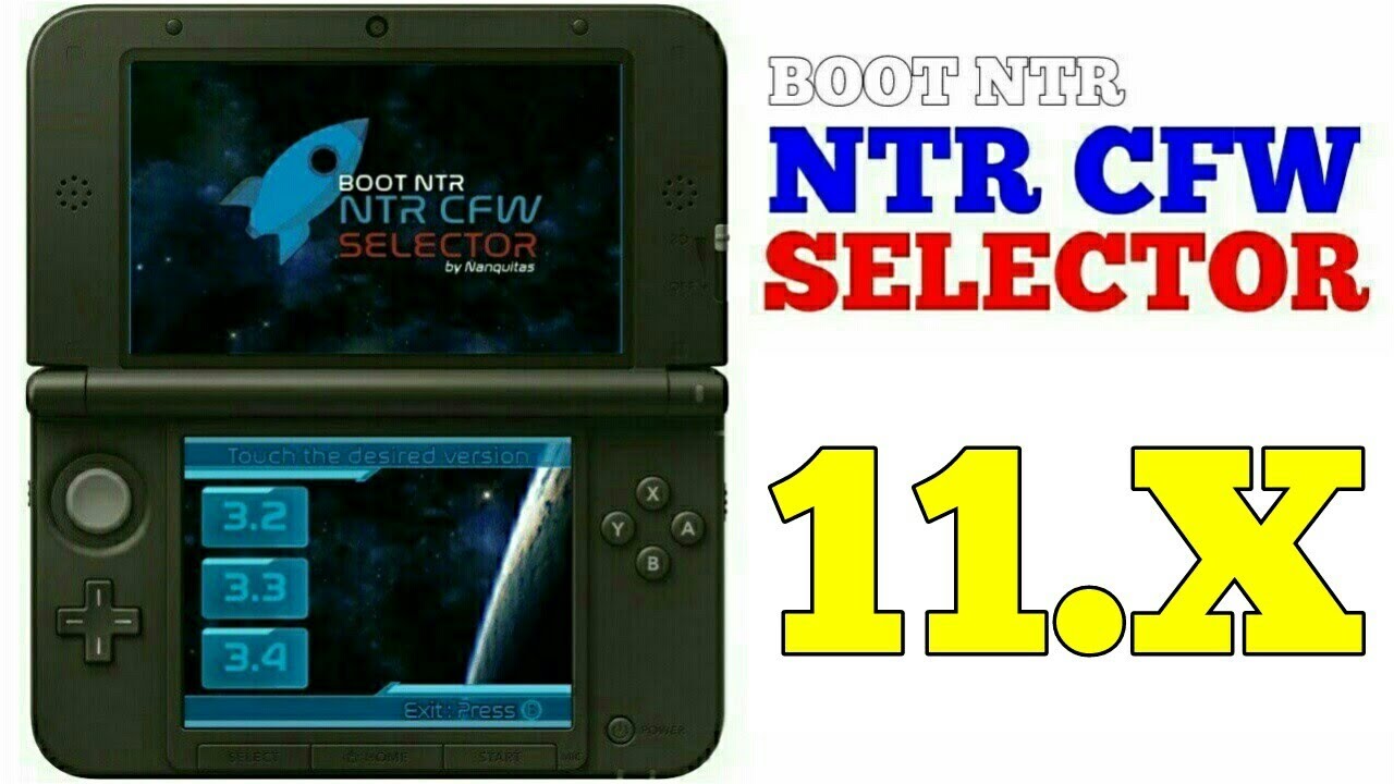 How To Install NTR CFW/BOOT NTR Selector On Nintendo 3DS 11.17 And Hack ...