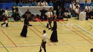 #33【男子決勝T1回戦】国士舘×郁文館1:2【H30第65回関東高校剣道大会】1曽我部×井上 2遠藤×関根