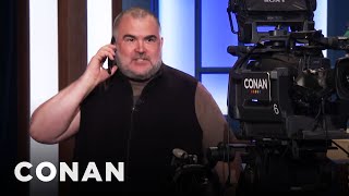 Tony The Cameraman Calls His Dad | CONAN on TBS