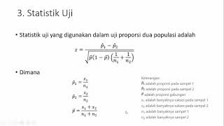 Uji Hipotesis Proporsi Dua Populasi