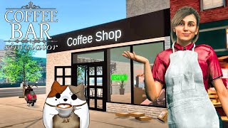 Coffee Bar Simulator full Game Early First Look! | Opening a new Cafe with Coffee and Cake!