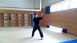 Matsubayashiryu Gojushiho kata (also called Useishi)