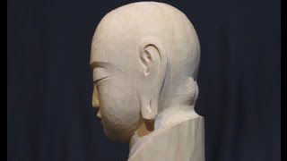 仏像の耳の彫刻