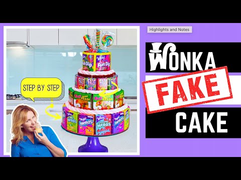 NO-Bake CANDY Cake! The easiest 4 tier Birthday Cake you'll EVER MAKE! NO-Bake CANDY Cake! The easiest 4 tier Birthday Cake you'll EVER MAKE!