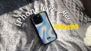 iPhone 16 Pro aesthetic unboxing + cute accessories