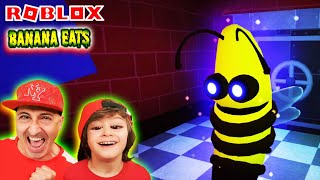 Jugamos a ROBLOX banana eats con Dani y Evan