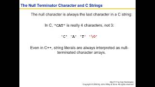 C-Strings, Dynamic Memory, and Structs - Horstmann Chapter 7, part 2