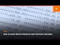 How to Check Which Stocks In YOUR Portfolio Are Risky