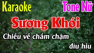 Sương Khói ( Tình Lãng Tử ) Karaoke Tone Nữ Karaoke Lâm Organ - Beat Mới