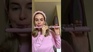 when you forget your flute's body 🎶  playing headjoint and footjoint only #flute #classicalmusician