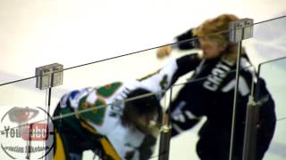 hockey fight Croteau vs M. Vachon 15 fev 2014