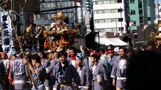 池袋　ふくろ祭り２０１４　神輿パレード　池袋御嶽町会　2014.9.28 Ikebukuro Mikoshi