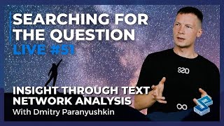 Searching For The Question Live #51: “Insight Through Text Network Analysis” w/ Dmitry Paranyushkin