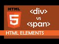The difference between DIV and SPAN