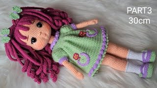 Amigurumi Menekşe Bebek 3.Bölüm Kafa Örülüşü(ENG SUBTİTLES ON, subtítulos ESPANÕL)