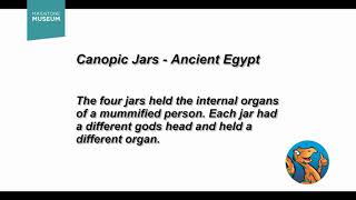 Ancient Egypt : Canopic Jars