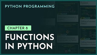 Functions in Python | Chapter-8 | Python Programming | nesoacademy.org