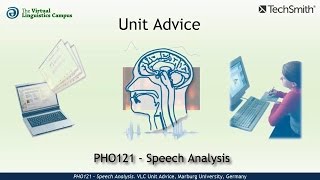 PHO121 - Unit Advice (Speech Analysis)
