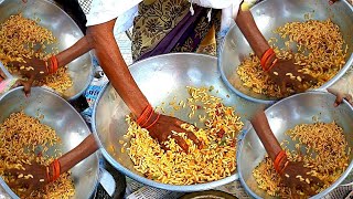 Vidarbha Famous Kachha Chivada in Arvi Naka Wardha Maharashtra | कच्चा चिवडा भेल| Indian Street Food