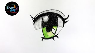 How to draw an anime eye green | Anime Eye Drawing