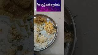 శ్రీ కృష్ణ జగన్నాథుడు సన్నిధానం లో నా భోజనం 🍱👌👌🚩🚩