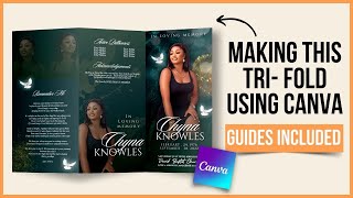 How To Make A Tri- Fold Using Canva Guides Included | Tips On Trifold Layout |How To Fold A Brochure