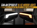 Can-Am Spyder RT Hi-Viz Mirror Lights w/Turn Signals (2020+)