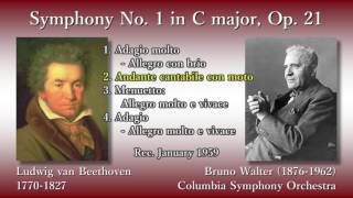 Beethoven: Symphony No. 1, Walter & ColumbiaSO (1959) ベートーヴェン 交響曲第1番 ワルター