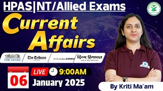 Himachal Daily Current Affairs Quiz \u0026 MCQ, 06 January 2025 | HPAS/Allied/NT Current Affairs 2025