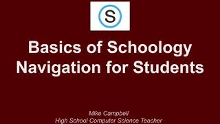 Navigating Schoology V.2