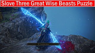 Elden Ring Altar South Chelona's Rise Solve Three Great Wise Beasts Puzzle (Ranni's Dark Moon Spell)