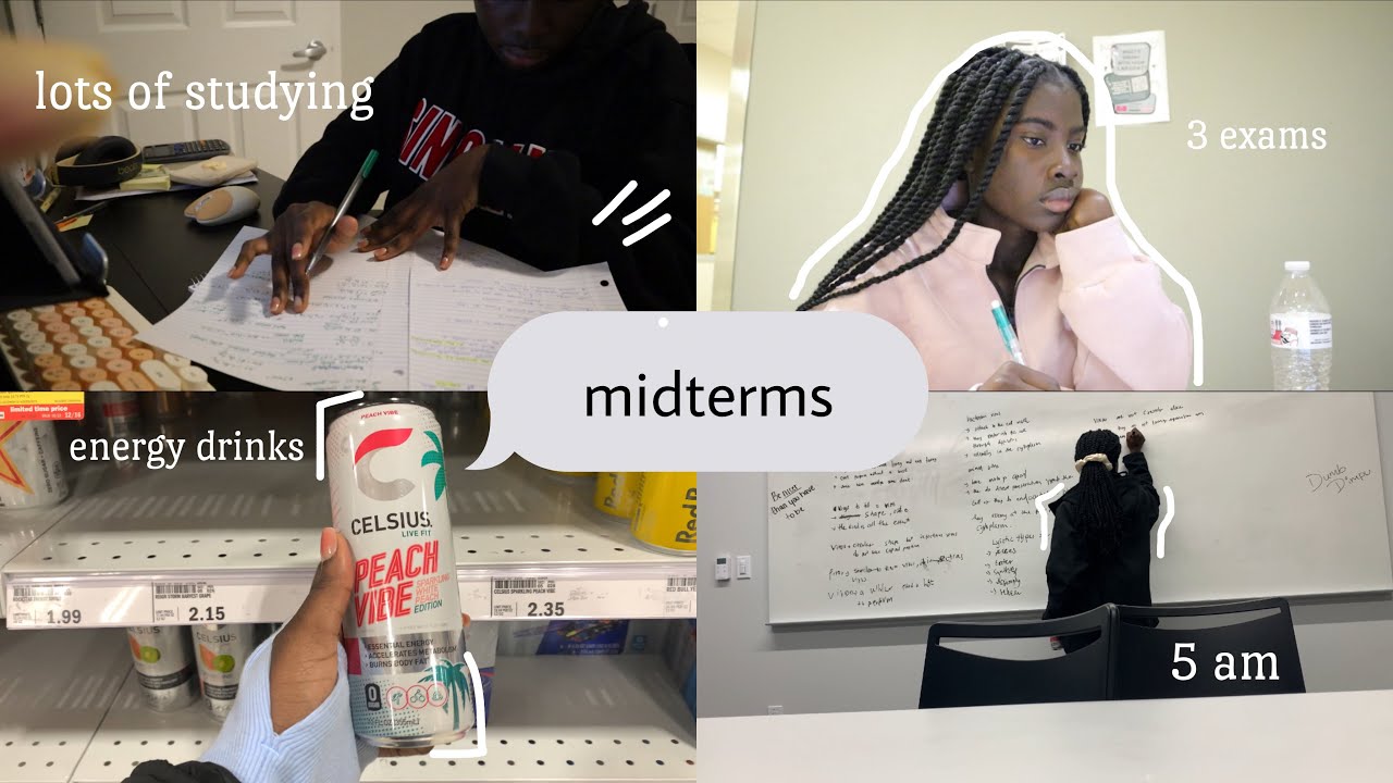 Study Vlog Very Productive Midterm Week Vlog Youtube