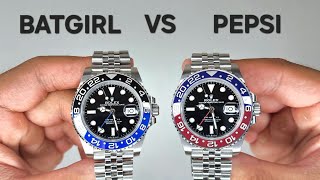 Rolex Batgirl/Batman VS Rolex Pepsi - GMT Master II Comparison