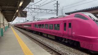 羽越線　E653系1000番台U107編成　特急いなほ　酒田行　東新潟駅通過