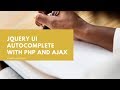 jQuery UI autocomplete with PHP and AJAX