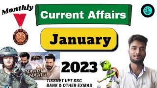 Monthly current affairs JANUARY 2023 ||TISSNET  GK   tissnet 2024 Shubham sir