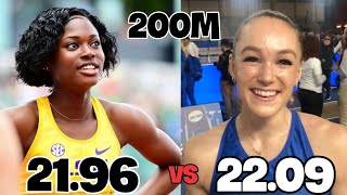 Abby Steiner or Favour Ofili in the 200m ? (Ofili world lead of 21.96) Tom Jones invitational