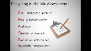 GRASPS for Assessment Design